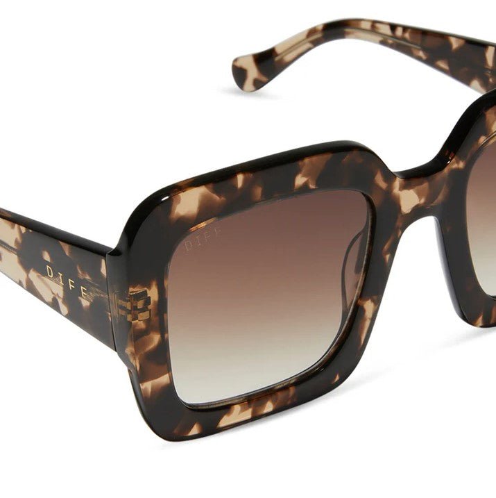 Charise Sunglasses - Espresso Tortoise + Brown Gradient
